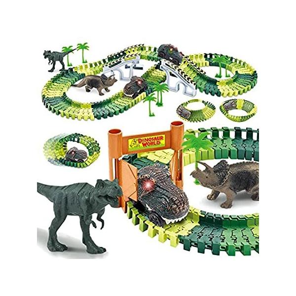 Kids Toys Train Dinosaur Toys: Dinosaur Train Toys Race Track Set 160PCS Bo sAi