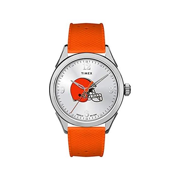 �r���v Timex Women's NFL Athena 40mm Watch &amp;#x2013; Cleveland Browns with Orange Silicone