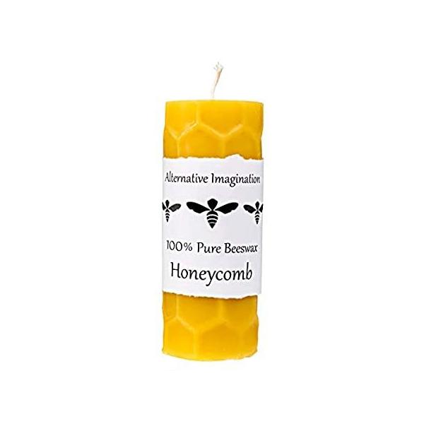 Alternative Imagination 100% Pure Beeswax Pillar Candle (2x6 Inch), 60 Hour ���s�A���i