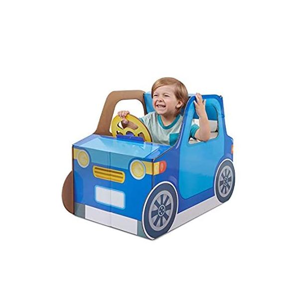 Pop2Play Indoor Baby Car &amp;#x2013; Sturdy and Eco-Friendly Cardboard Toddler Toy Ca ���s�A���i