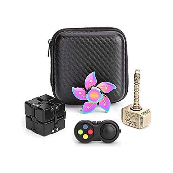 Metal Cool Fidget Pack Toy Set Thor Fidget Spinner for Kids Adults, Fidget  sAi