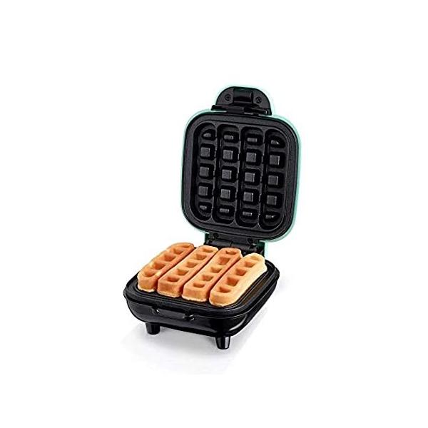 Dash Mini Waffle Stick Maker 4 inch, Aqua,
