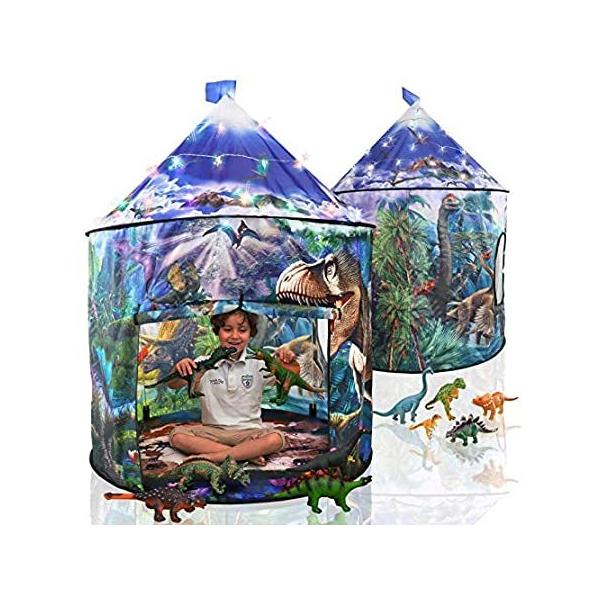 LimitlessFunN Dinosaur Play Tent for Kids with Star Lights &amp; Carrying Case  ���s�A���i