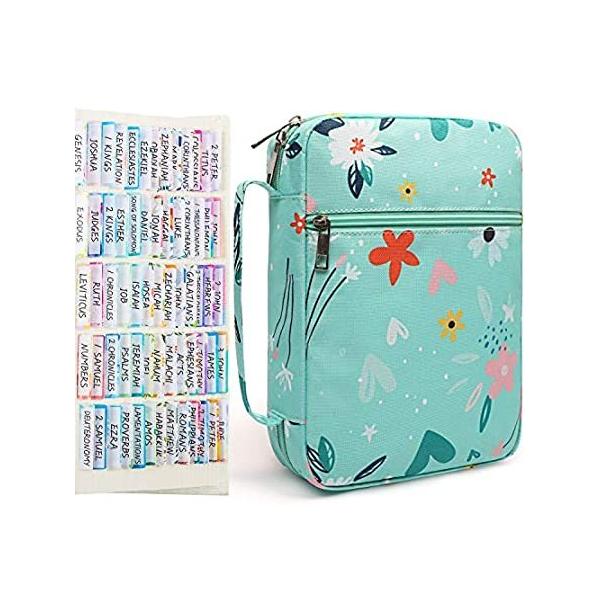 Bible Cover Case for Women,Book Cover Floral Pattern Fits for Standard Size