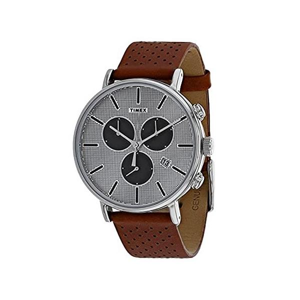 rv Timex Men's Quartz Stainless Steel Strap, Brown, 20 Casual Watch (Model: TW sAi