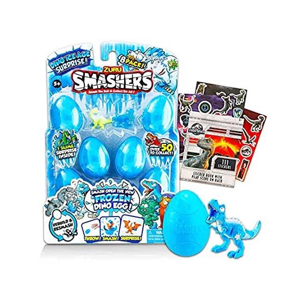 Zuru Smashers Dino Egg Series 3 Bundle Ice Age Toy Set - 8 Pack Dinosaur Eg ���s�A���i