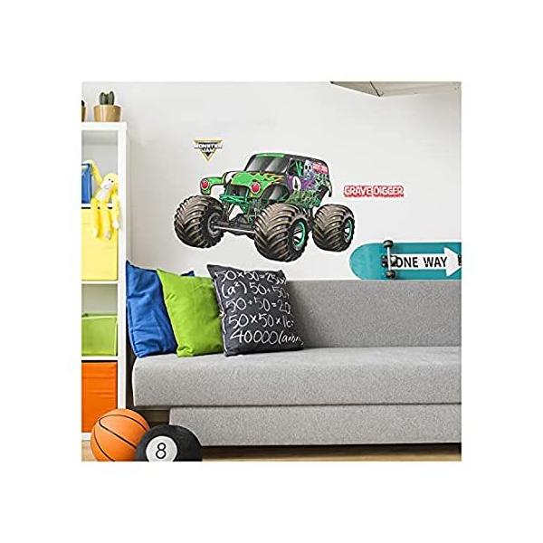Wall Palz Monster Jam Grave Digger Wall Decal - Monster Jam Wall Decals wit ���s�A���i