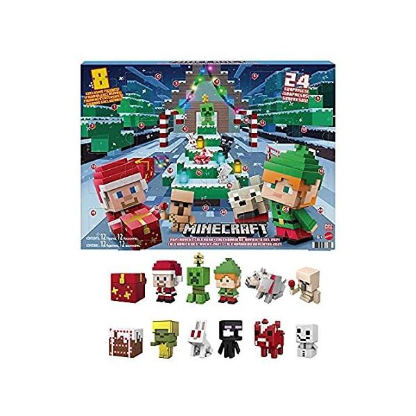 Minecraft Mini Figures 2021 Advent Calendar, One A Day Storytelling Fun wit sAi