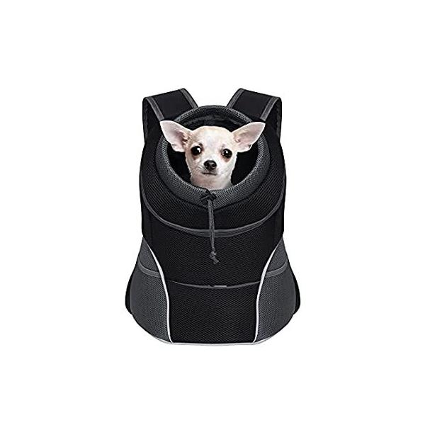 YUDODO Dog Carrier Backpack Pet Dog Carrier Front Pack Breathable Head Out  sAi