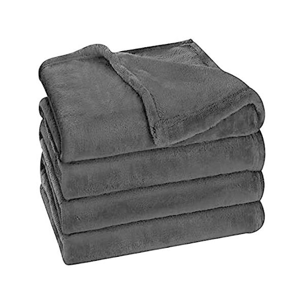 Utopia Bedding Fleece Blanket King Size Black 300GSM Luxury Bed Blanket Ant ���s�A���i