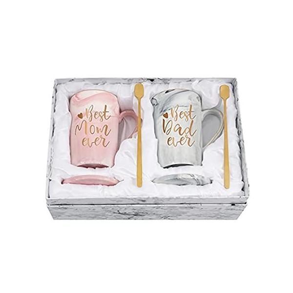 Gift for Mom Dad - Best Mom Dad Ever Coffee Mug - Mother's Father's Day Gif ���s�A���i