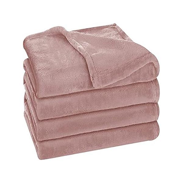 Utopia Bedding Fleece Blanket Twin Size Rose Pink 300GSM Luxury Bed Blanket ���s�A���i