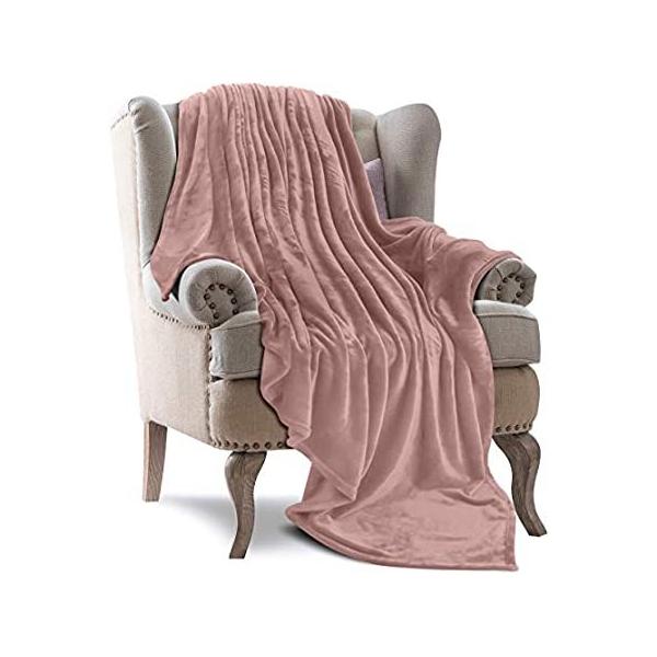 Utopia Bedding Fleece Blanket Throw Size Rose Pink 300GSM Luxury Bed Blanke ���s�A���i