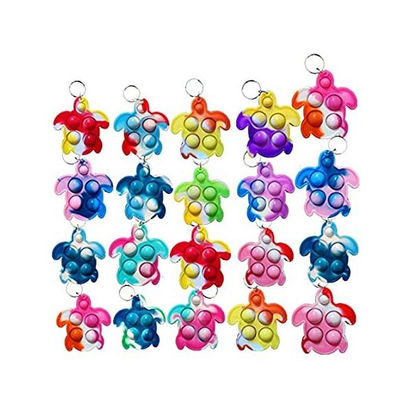Rainbow Push Pop Fidget Toy�CRunning Amongs Mine World Double Heart Shape Fi ���s�A���i