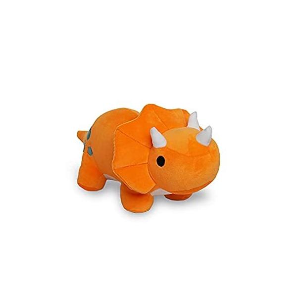 Avocatt Orange Dinosaur Triceratops Plushie - 10 Inches Stuffed Animal Plus ���s�A���i