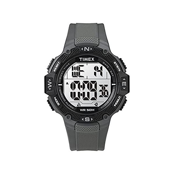 rv Timex Men's DGTL Rugged 46mm Quartz Sport Watch with Resin Strap, Black, 20 sAi