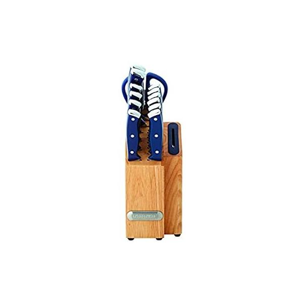 Farberware Edgekeeper Triple Riveted Slim Knife Block Set with Built in Sha ���s�A���i