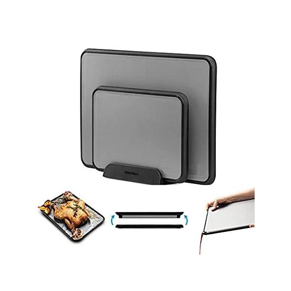 Dreamfarm Set of Fledge | Two Double Sided Cutting Boards with Juice Groove ���s�A���i