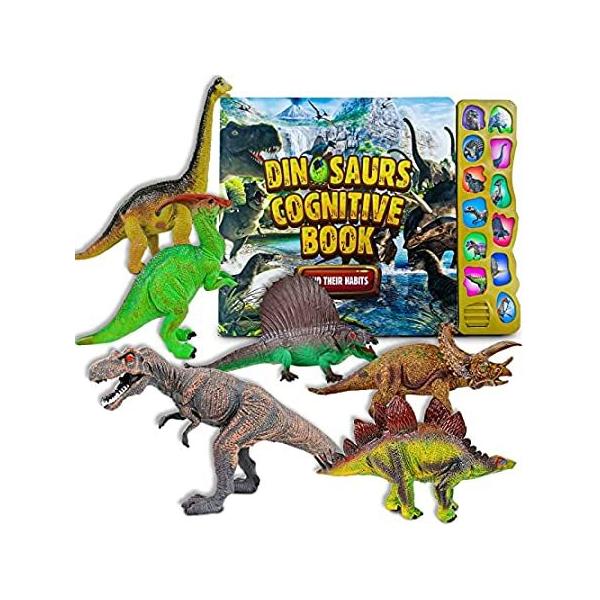 BLUELF Dinosaur Toys for Boys Girls, Dinosaur Toys with Interactive Sound B sAi