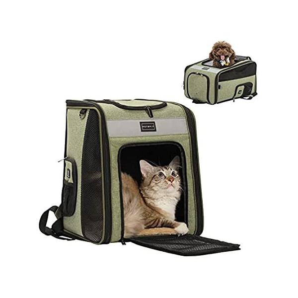 Petsfit Pet Backpack Carrier for Small Dog and Cats, Cat Backpack Carrier w sAi