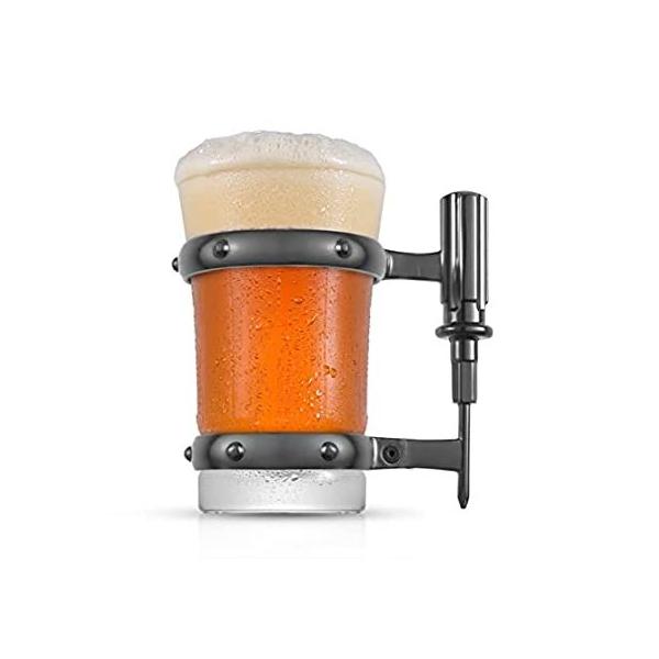JoyJolt Screwdriver Beer Glass Mug (17 oz) Novelty Gifts for Men Who Have E sAi