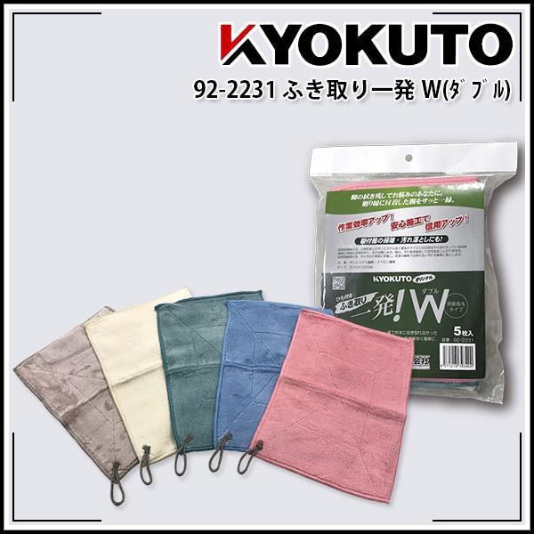 ふき取り一発W(ダブル) 約200mm×300mm 5枚(5色)入り : KLASS(旧極東産
