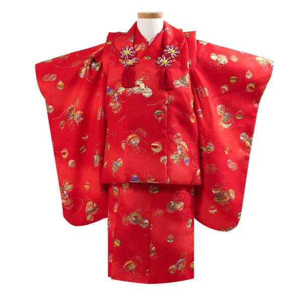 七五三♡着物　フルセット　モダン　黒　赤　3歳　皮布着　♯3693 楽天市場】七五三 着物 3歳 レンタル 753 男の子 着物 フル