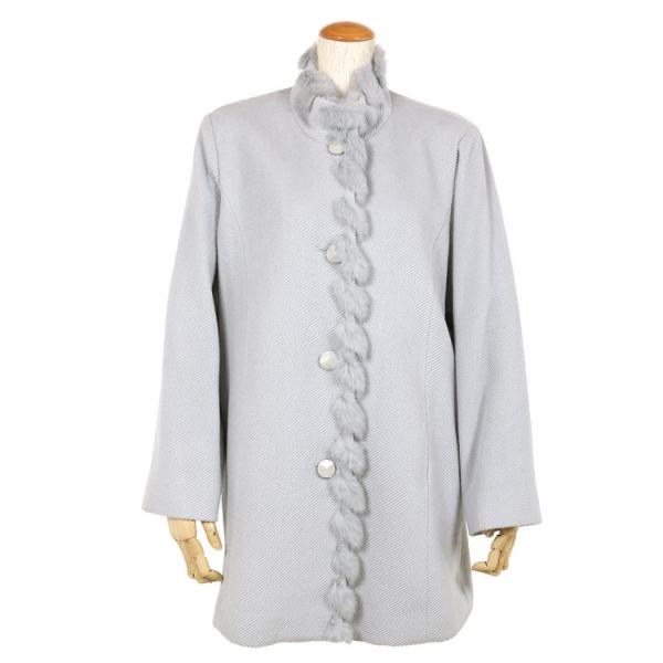 アンゴラコート レディース コート グレー アンゴラ アウター 307GY(M