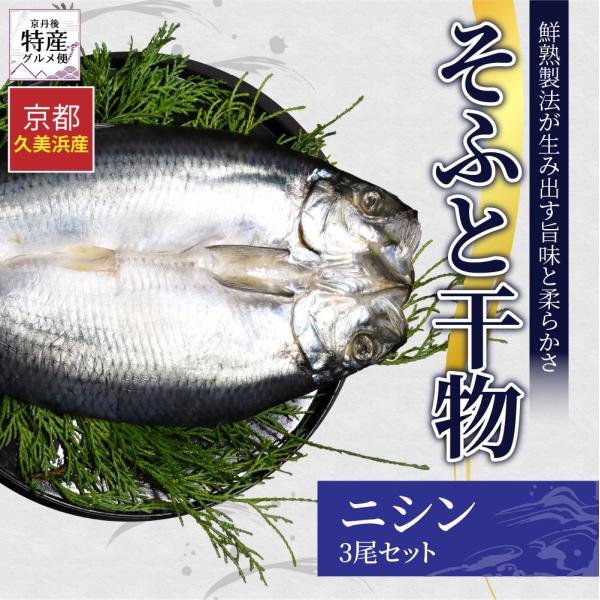 そふと干物 ニシン 3尾セット 送料無料 産地直送 干物 干冷凍 ギフト プレゼント お取り寄せ 京都 京丹後 久美浜