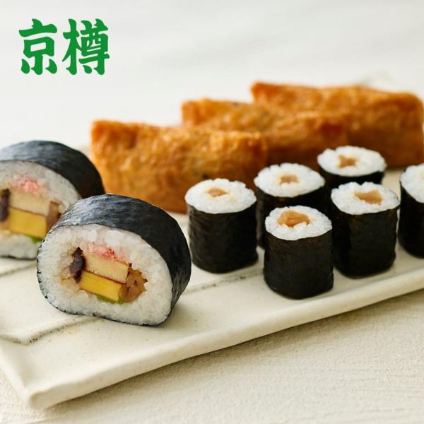 太巻・いなり・かんぴょう巻の詰め合わせです。有明産の海苔、和三蜜糖を使って炊いたお揚げ、すり身がたっぷり入った厚焼き玉子など、京樽の伝統的なこだわり食材で作り上げた助六です。【セット内容】冷凍 助六3パック【内容量】冷凍 助六（345g）×...