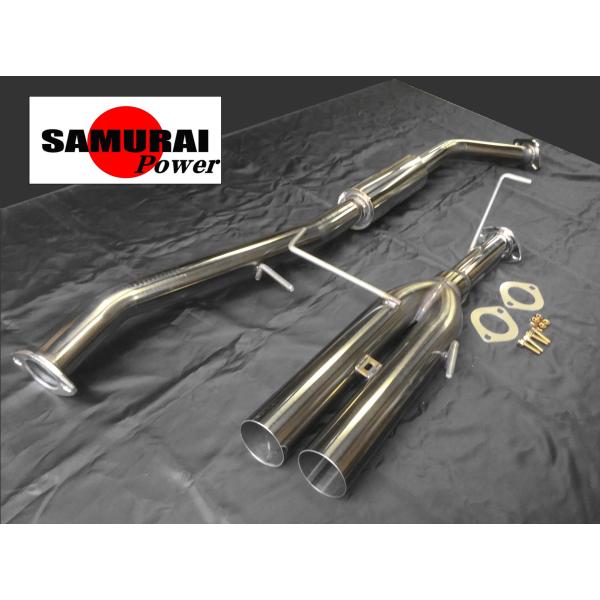 S13 シルビア SR20DE NA用 デュアル出しマフラー SAMURAI POWER S13 シルビア SR20DE NA用 デュアル出しマフラー SAMURAI POWER