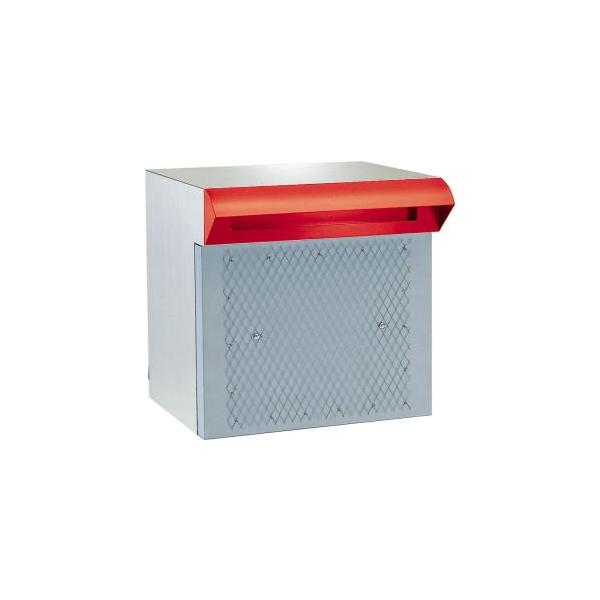 HSK ハッピー金属 ファミールポスト 673-R 赤（ポスト口一体タイプ