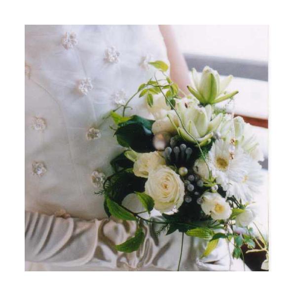 ■結婚式・二次会・ウェディングパーティ−を華やかに演出するのは、ブライダルフラワーの数々です。その中でも最も重要なブライダルブーケを、上質なデザインと素材、良心的な価格でご提供します。■ウェディング雑誌や情報誌で見たようなデザインにして欲し...