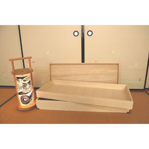 マーゼルン 着物 収納ケース 桐衣装ケース ロング 2段 桐箱 桐たんす