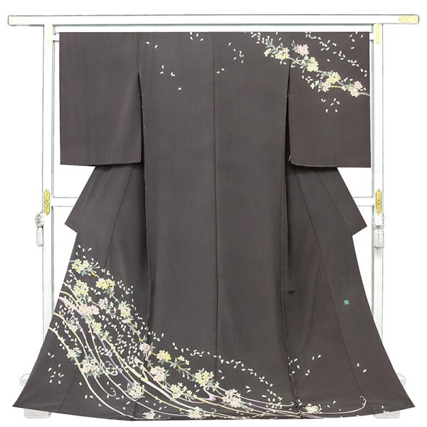 記念感謝祭【仕立無料】本加賀友禅手描き白上げ美術上品染特撰訪問着