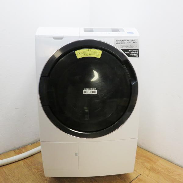 中古良品 大容量 HITACHI 10.0kg ドラム式洗濯乾燥機 乾燥6.0kg 2018年製 左開き BD-SG100GL 省エネ 除菌清掃済  設置場所まで ls07