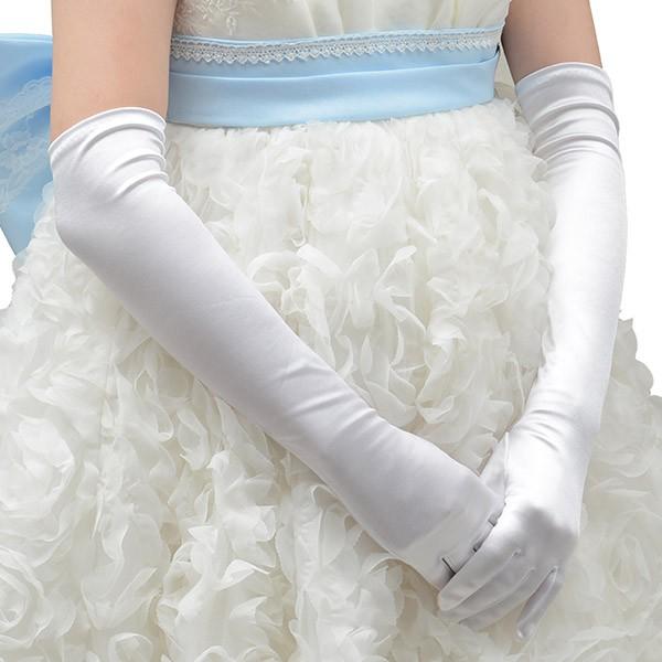 ウェディンググローブ 訳あり ストレッチサテン ロング 40cm ウェディンググローブ 訳あり ストレッチサテン ロング 40cm