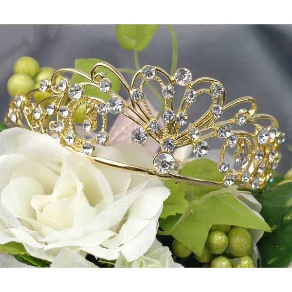 髪飾り ティアラ ゴールドダイヤハート 結婚式 ウエディング ヘアアクセサリー 762 9062 京のみやび 通販 Yahoo ショッピング