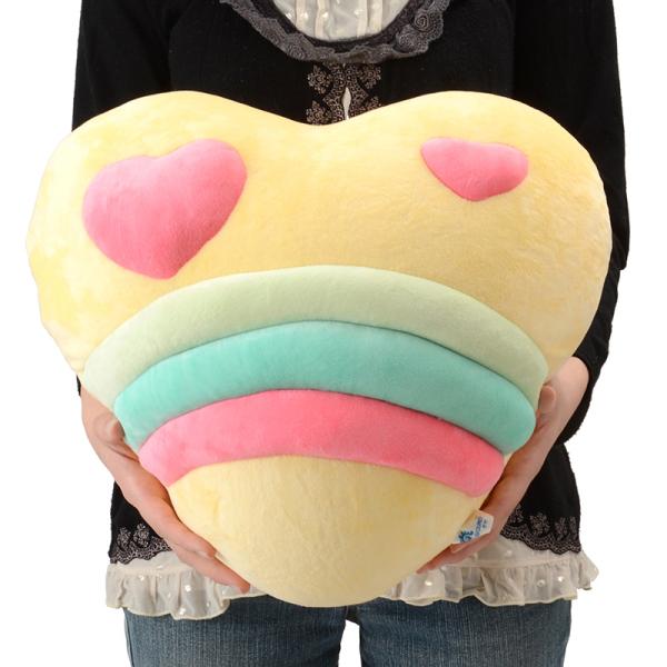 もちもちハートクッション レモンイエロー : 京のみやび - 通販