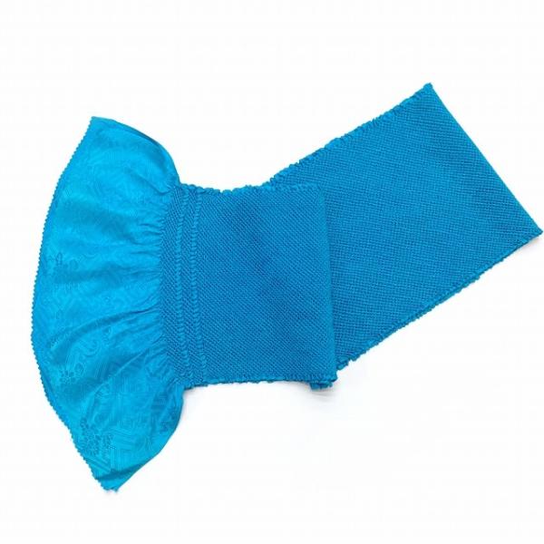 振袖用 帯締め帯揚げセット 苧環飾りの帯〆と総絞り エバース加工 の帯上げセット シアン系 Fojset012 5starinspections Com