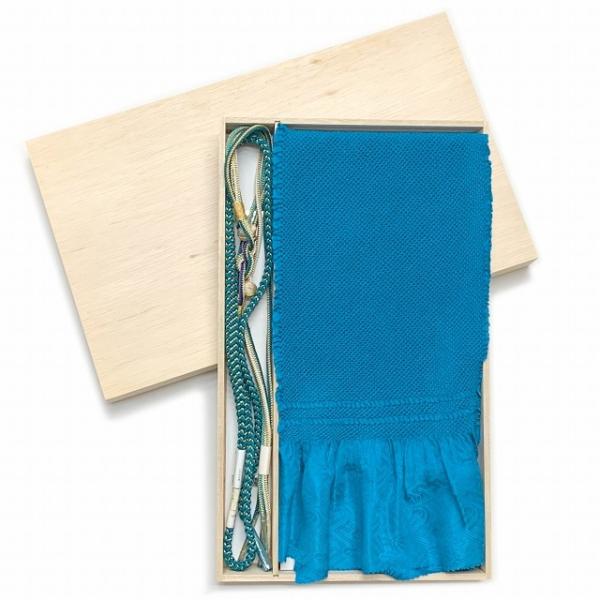 振袖用 帯締め帯揚げセット 苧環飾りの帯〆と総絞り エバース加工 の帯上げセット シアン系 Fojset012 5starinspections Com