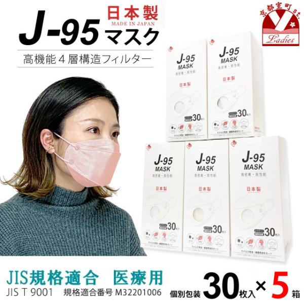 sst. y܂Ƃߔ5gzT[WJ}XN sDz 3d  { j95 Ki JISKiK 30×T(150)uCgsNvj95-mask-st-PK5
