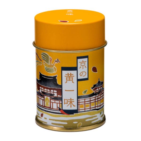 京の黄一味(缶) | おちゃのこさいさい 京都 一味唐辛子 国産の黄金唐辛子を使用。激辛好きにおすすめの刺激的な辛さの一味唐辛子です。大辛 激辛 お土産