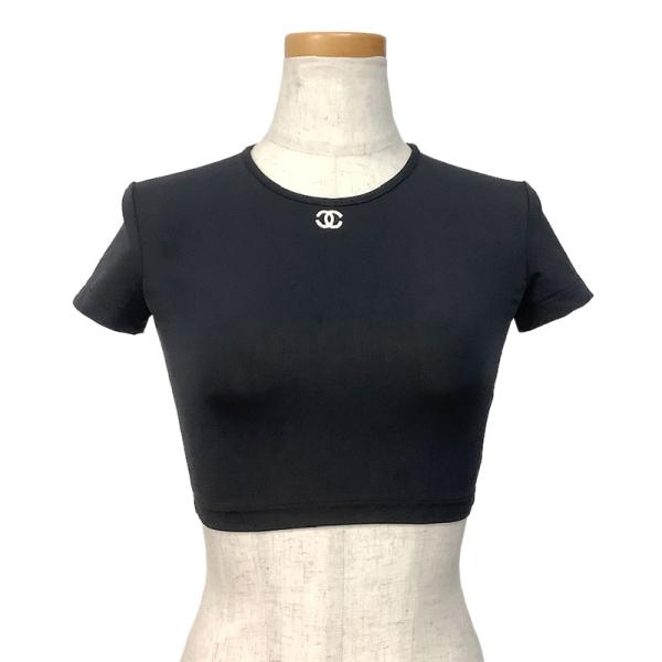 CHANEL シャネル 半袖トップス Tシャツ ナイロン スパンデックス CHANEL シャネル 半袖トップス Tシャツ ナイロン スパンデックス
