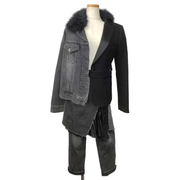 【値下げ】サカイ sacai セットアップ　ジャケット　ハーフパンツ　アウター sacai - 【美品】sacai ハーフスリーブジャケットの通販 by