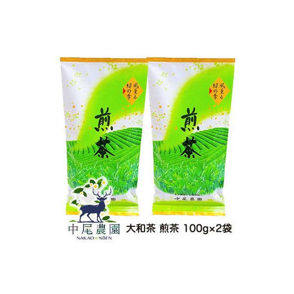 【郵送】中尾農園 奈良県田原産 大和茶 煎茶 100g ×2袋 送料無料 79616