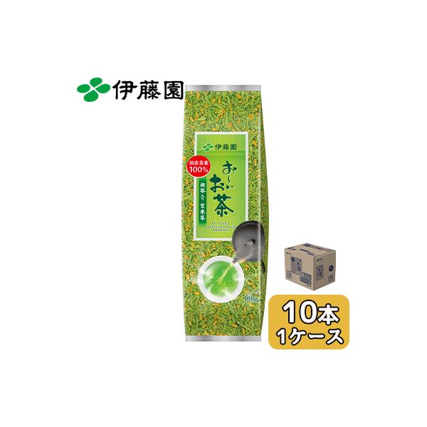 伊藤園 お〜いお茶 抹茶 入り 玄米茶 100g 10本 (1ケース) 国産茶葉 抹茶 げんまい茶 送料無料 43901