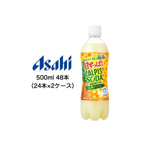 個人様購入可能 取寄 24本×2ケース 48本 500ml 42634 CALPIS PET SODA アサヒ カルピスソーダ パイン 完熟 甘ずっぱい 送料無料 【爆売りセール開催中!】 アサヒ 個人様購入可能 取寄 24本×2ケース 48本 500ml 42634 CALPIS PET SODA アサヒ カルピスソーダ パイン 完熟 甘ずっぱい 送料無料 【爆売りセール開催中!】 アサヒ