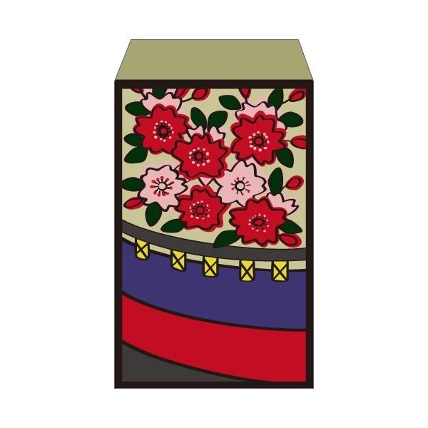 花札・桜に幕/手作り縦型ぷち封筒 5枚入り : 京都かみんぐヤフー店 