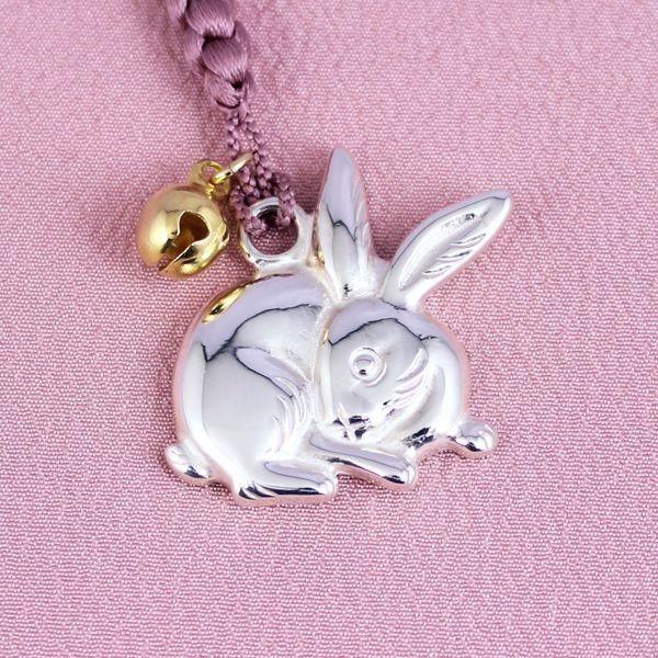 うさぎ 見返り 種名 日本鹿の角 オリジナル彫刻 見返り白うさぎ 匿名